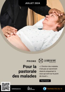 Affiche pour l'intention de prière du pape de juillet 2024