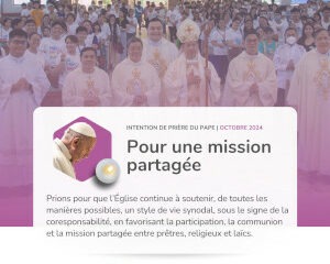 Prions avec le pape pour que nous ayons à coeur de vivre un vie synodale