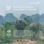 Image de l'intention de prière du pape pour septembre 2025 avec l'inscription Prions pour que, inspirés par saint François, nous fassions l’expérience de notre interdépendance avec toutes les créatures, aimées de Dieu et dignes d’amour et de respect.
