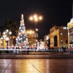 Catedral de Lima, Jirón Carabaya, Cercado de Lima, Perú durant le temps de Noël